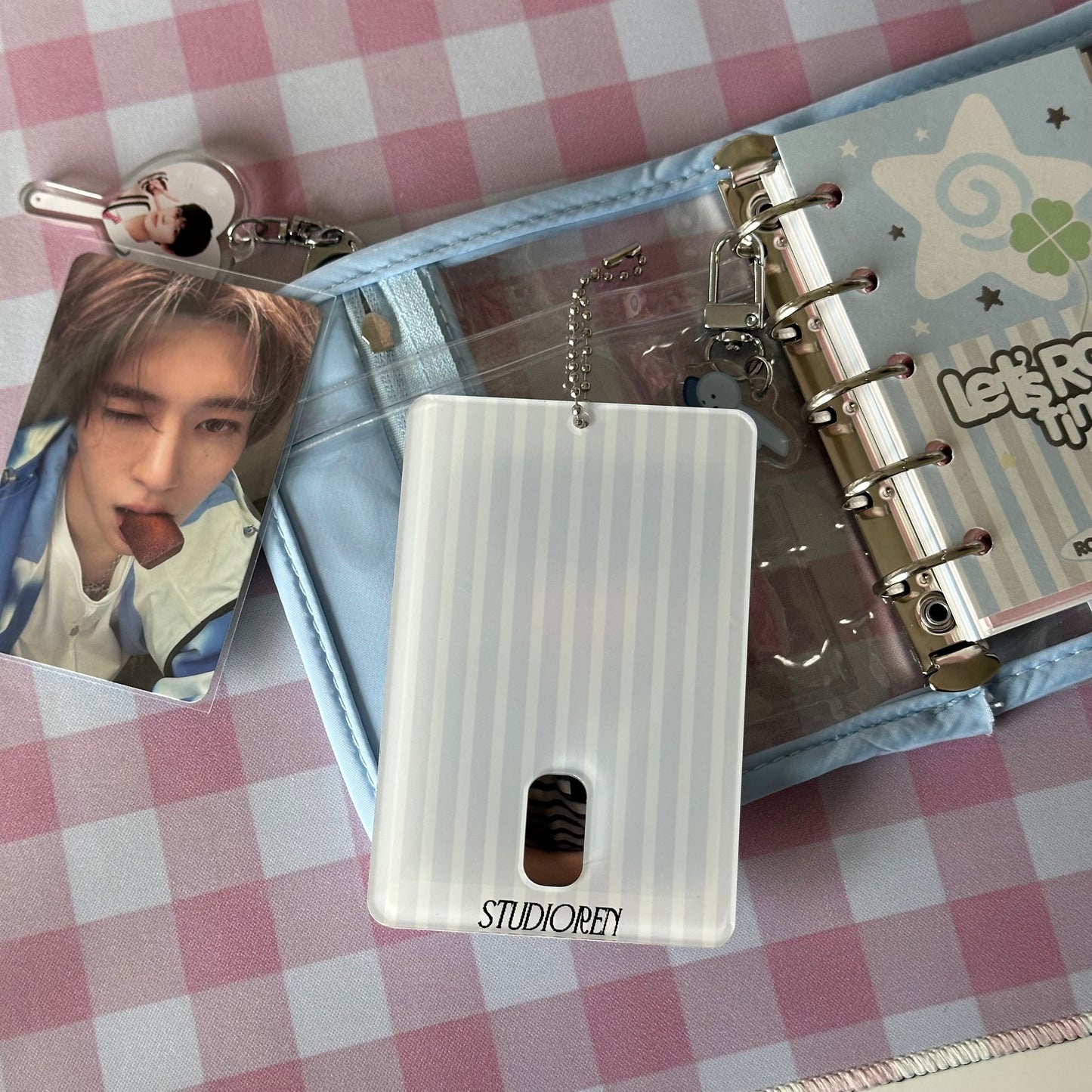 baby blue photocard holder