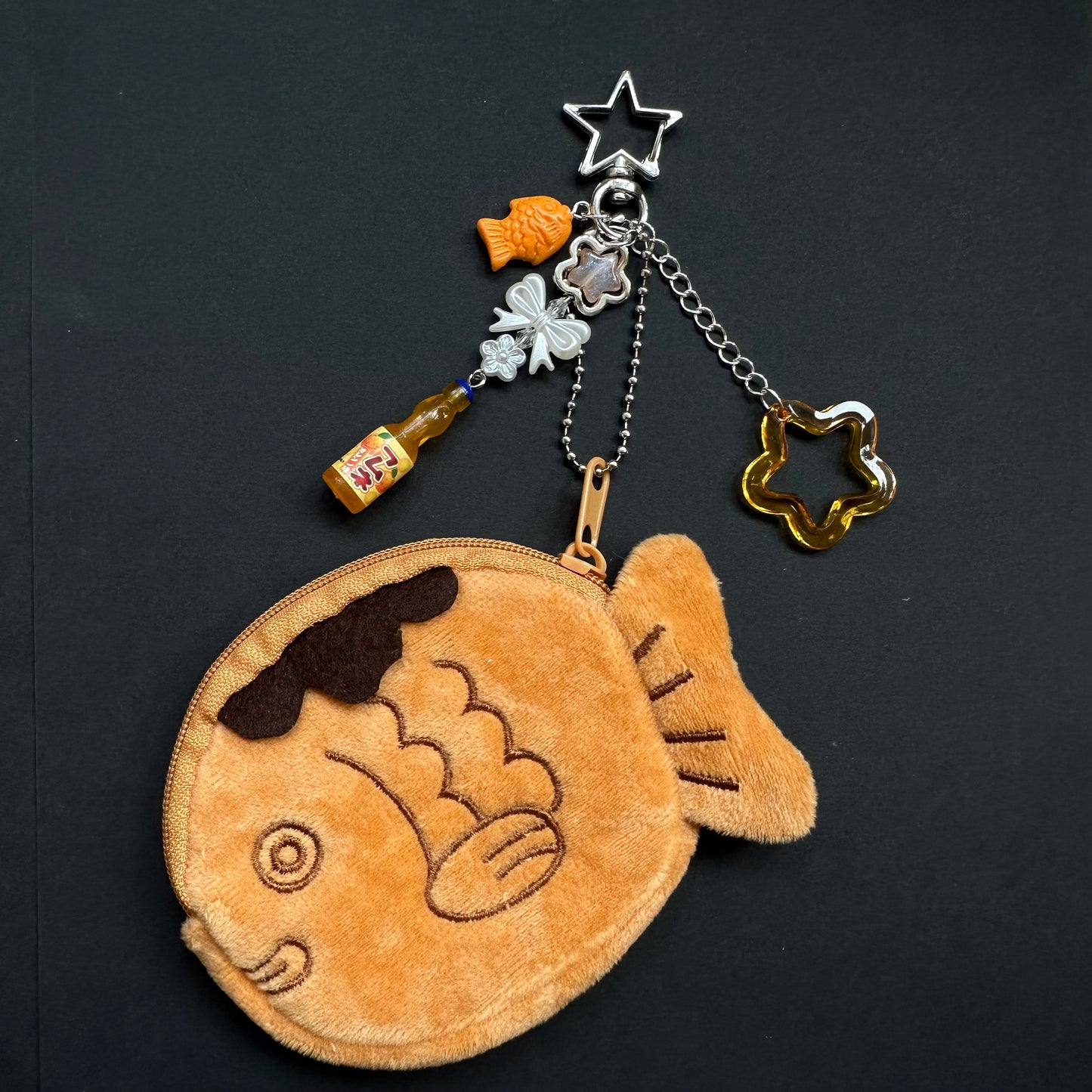 Japanese taiyaki coin pouch trinket keychain