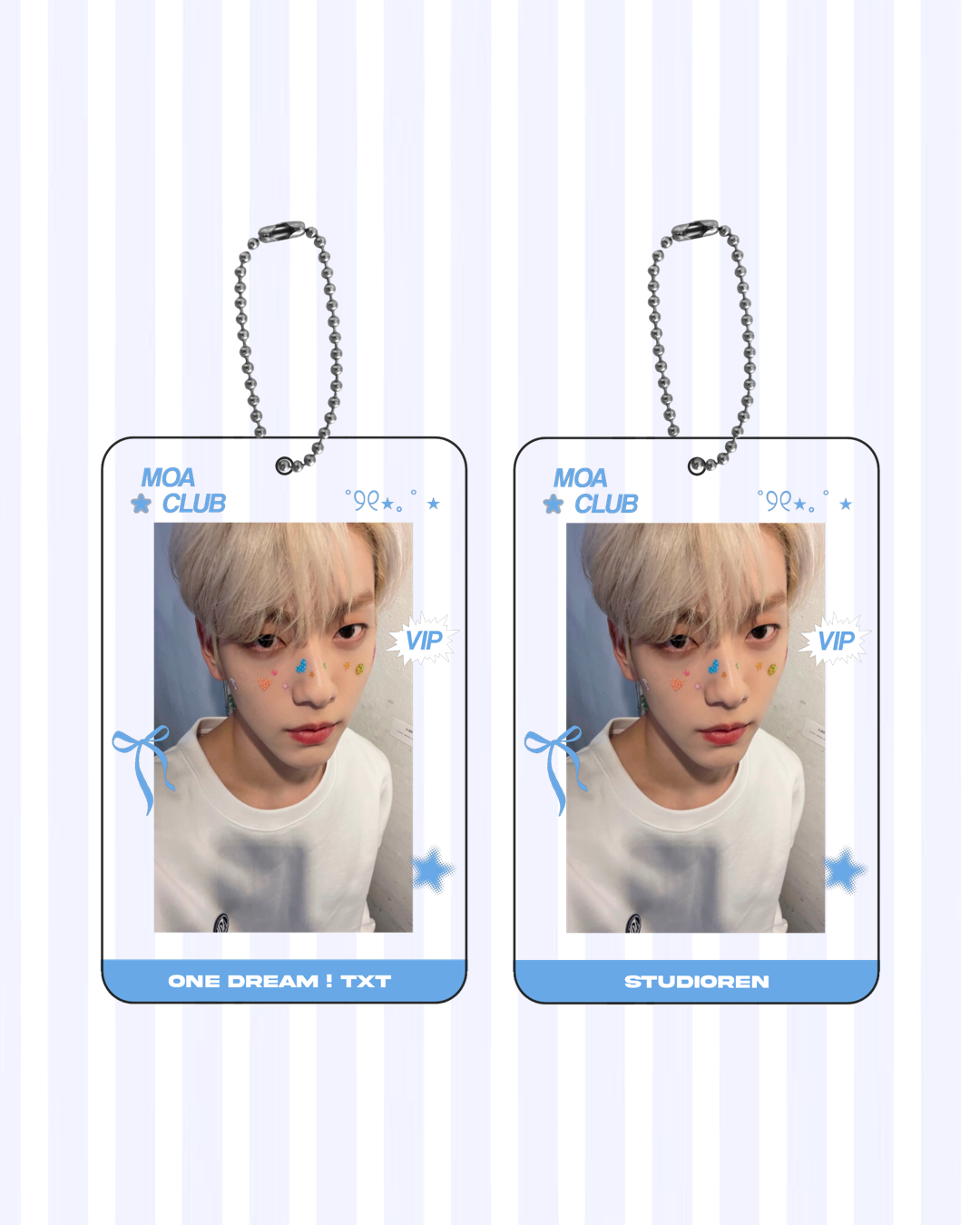 TXT double sided transparent acrylic photocard holder