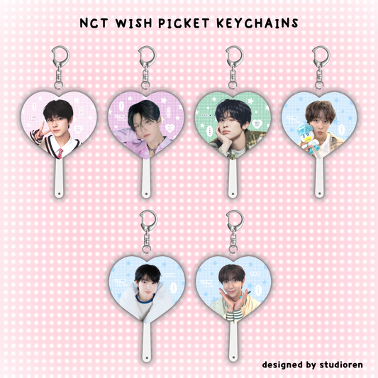 NCT Picket fan keychains