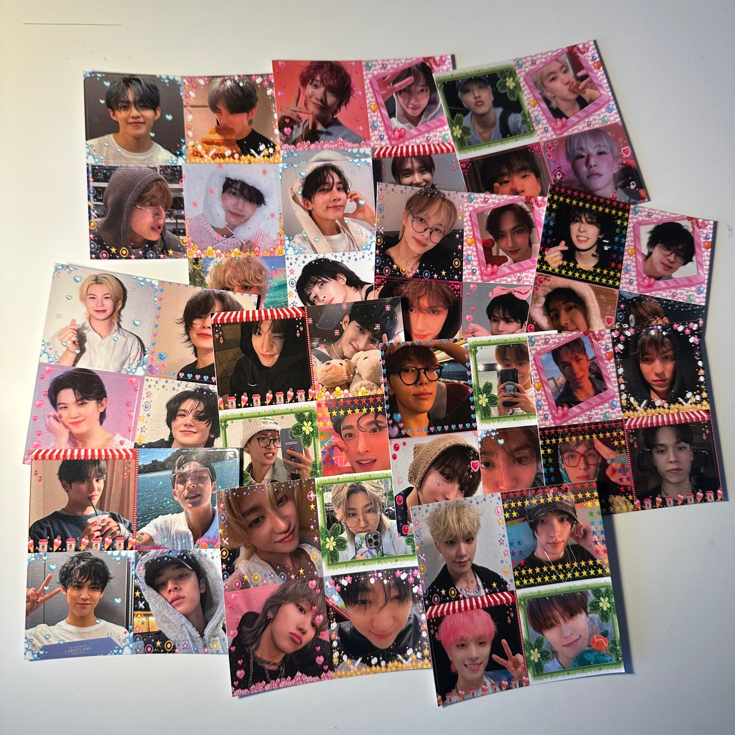Seventeen purikura sticker sheets