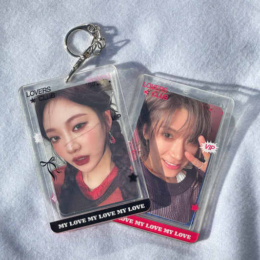 Lovers club transparent acrylic photocard holder