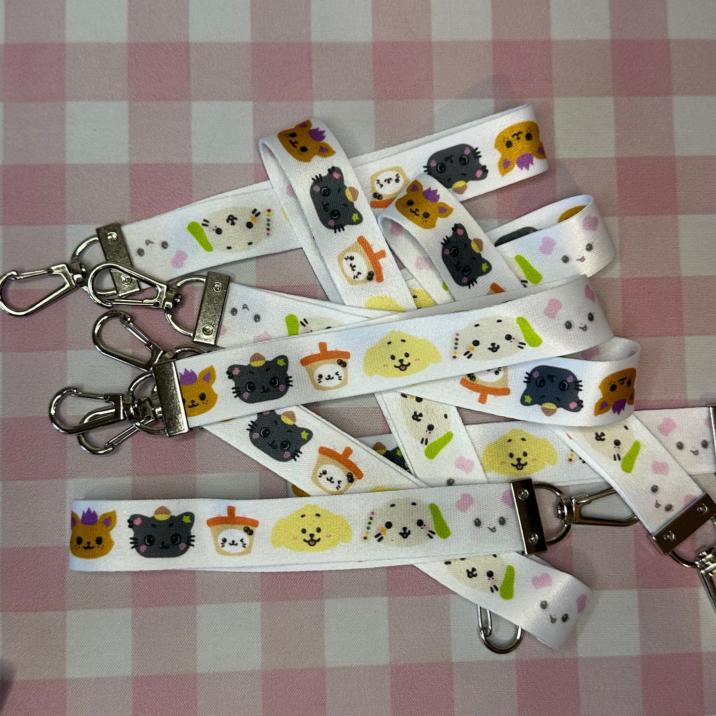 nct wish character lanyard keychain