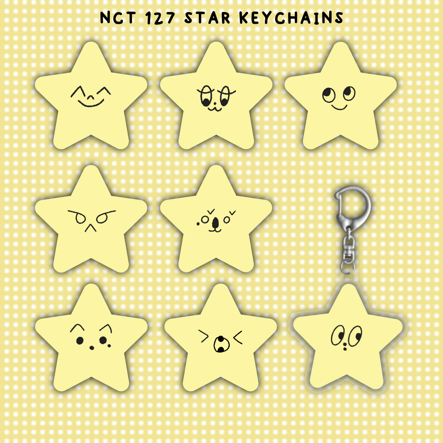 NCT 127 STAR KEYCHAINS