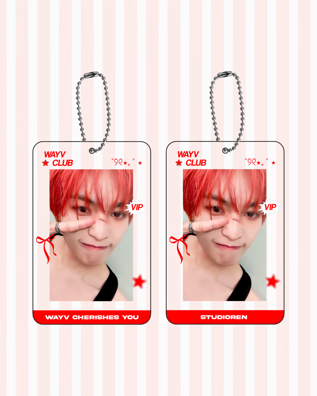 WAYV double sided transparent acrylic photocard holder