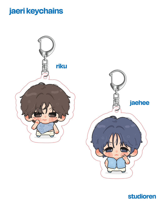 nct wish riku & jaehee keychains