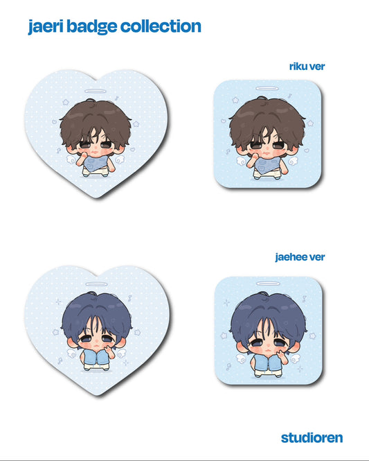 nct wish riku & jaehee badges
