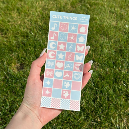 Cute things deco sticker sheet