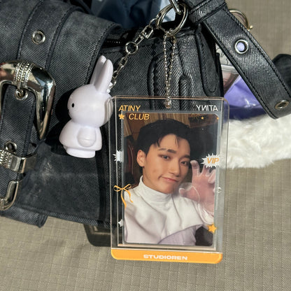 Ateez transparent acrylic photocard holder