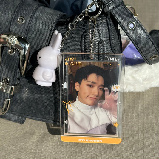 Ateez double sided transparent acrylic photocard holder