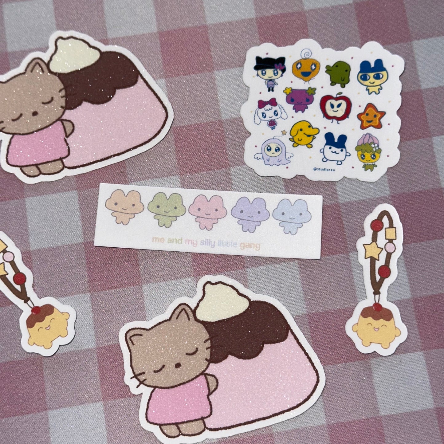 Silly little gang sticker flake