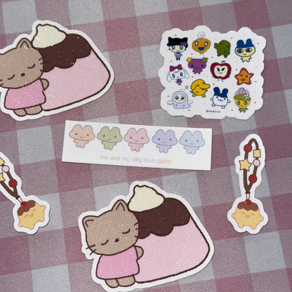 Silly little gang sticker flake