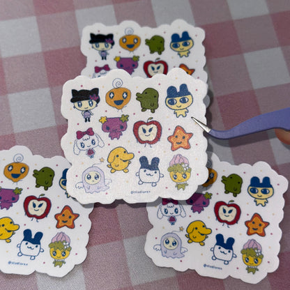Tamagotchi friends sticker flake