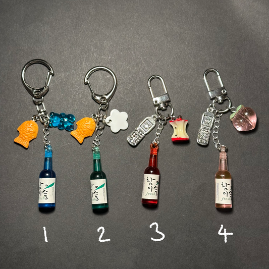 Soju handmade keychains