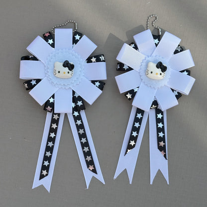 handmade hello kitty rosettes