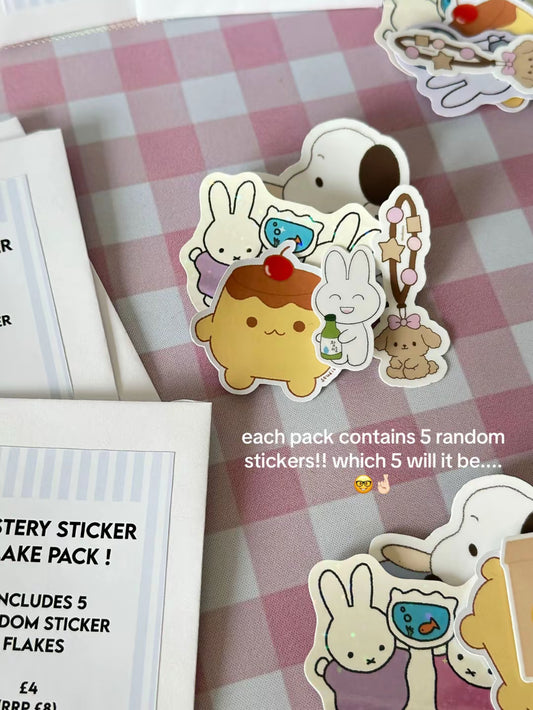 Mystery sticker flake pack
