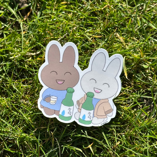 Bunji & Chocoji vinyl sticker