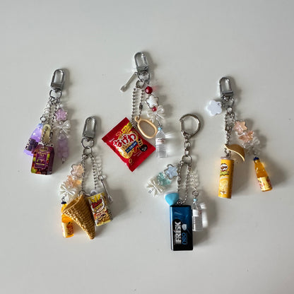 Japanese gacha trinket keychains