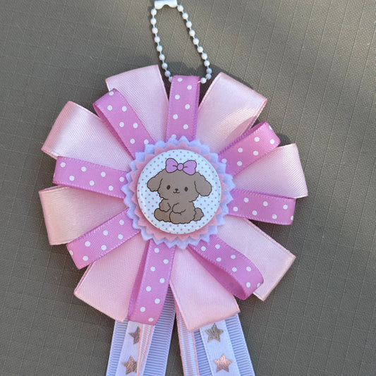 handmade poodle rosette