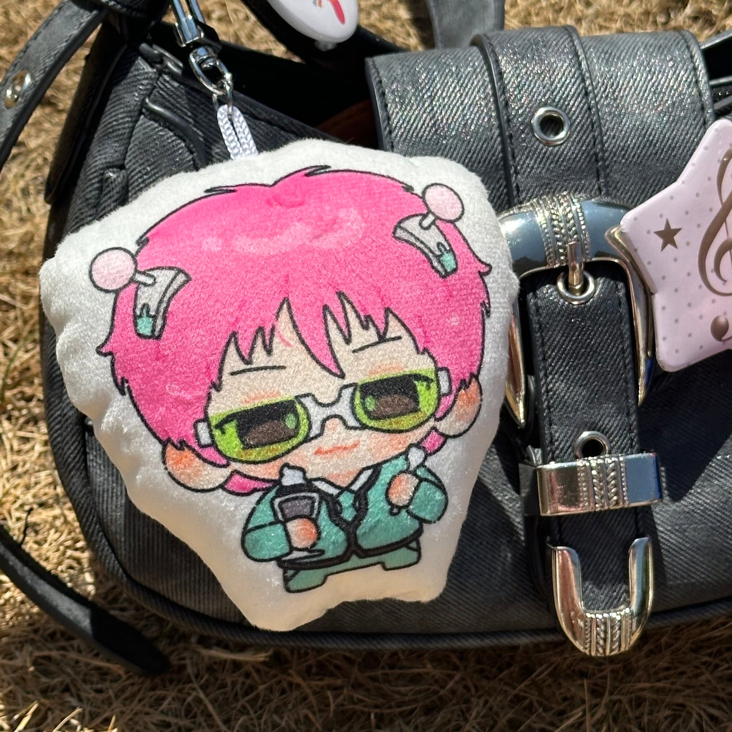 saiki pillow keychain