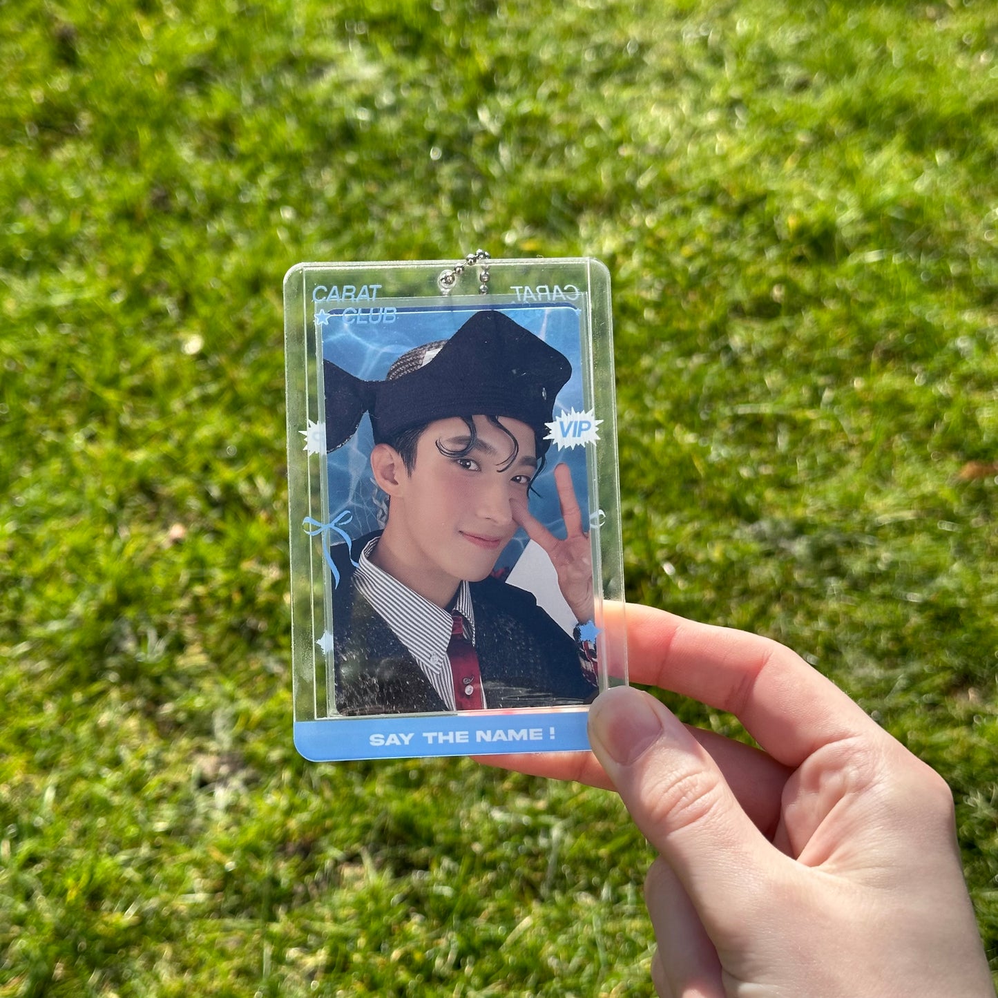 Carat double sided transparent acrylic photocard holder
