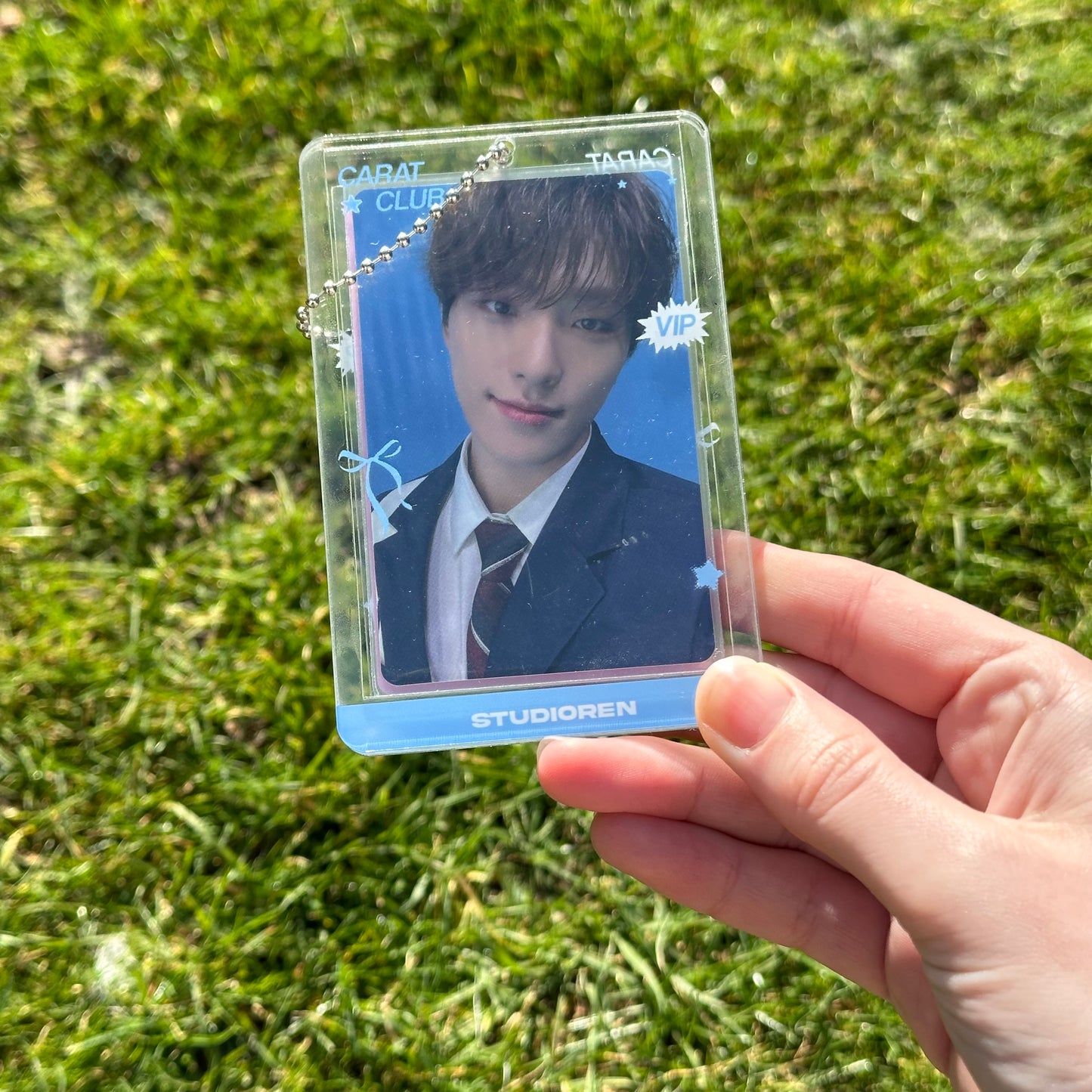 Carat double sided transparent acrylic photocard holder