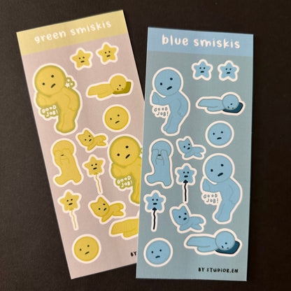 Smiski sticker sheet