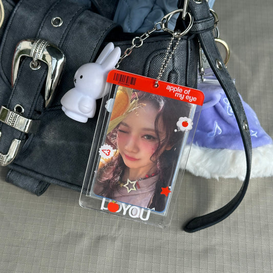 Apple of my eye double sided transparent acrylic photocard holder