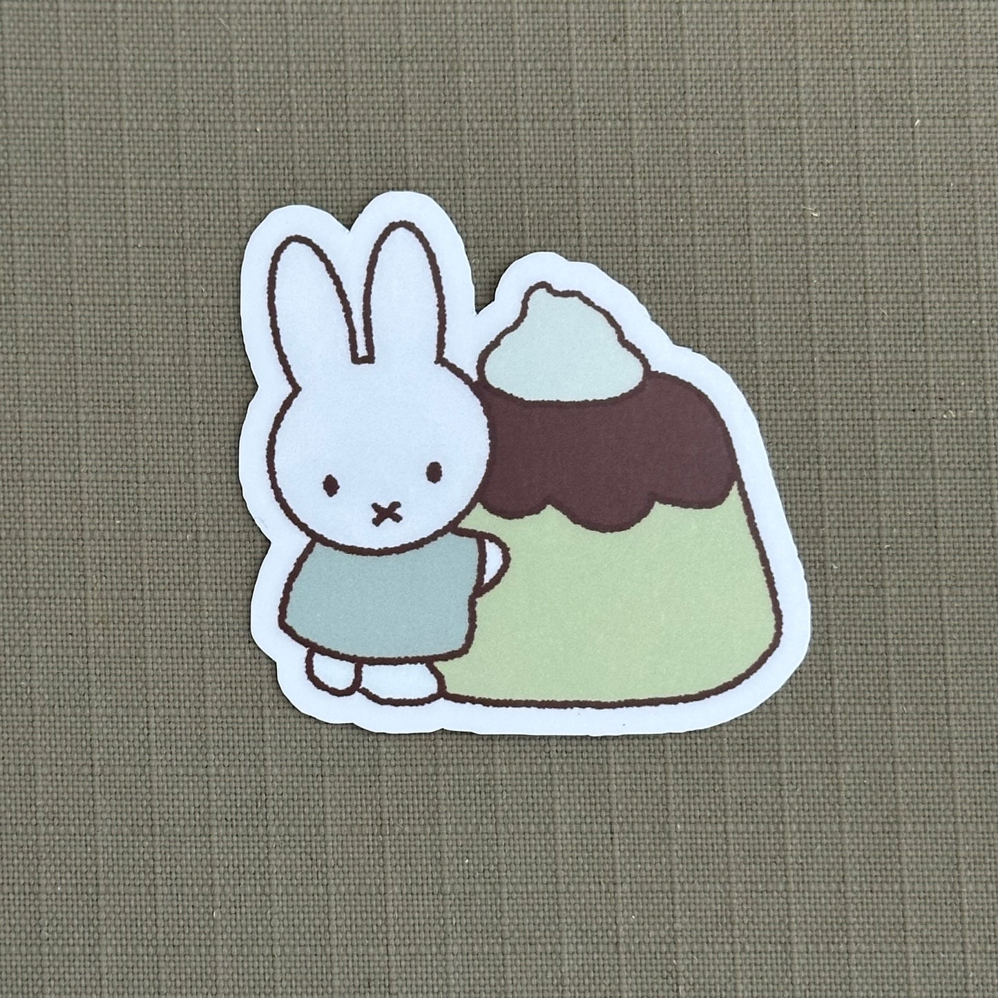 matcha pudding miffy sticker