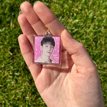 Seventeen square doodle keychains [SALE]