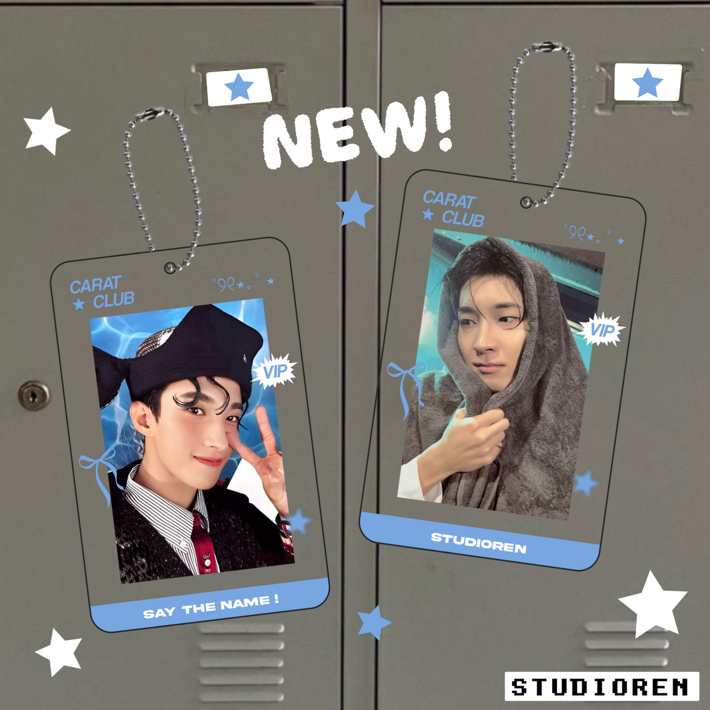 Carat double sided transparent acrylic photocard holder