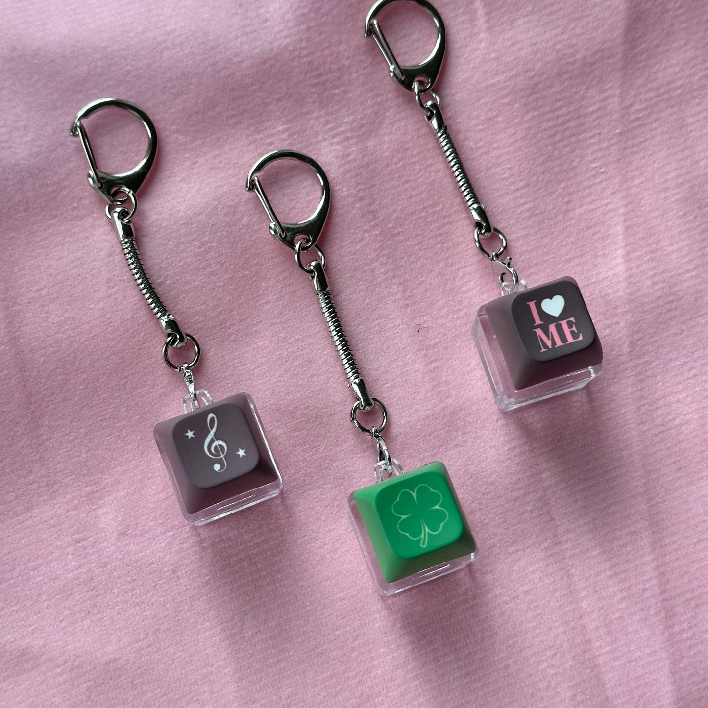 Keycap keychains