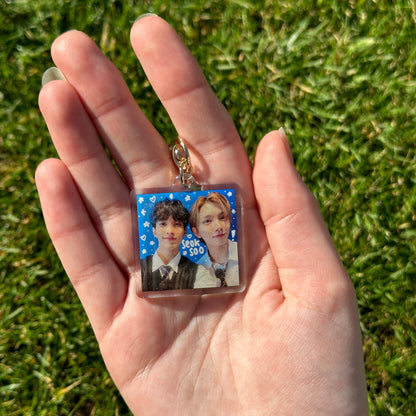 Seventeen square doodle keychains [SALE]