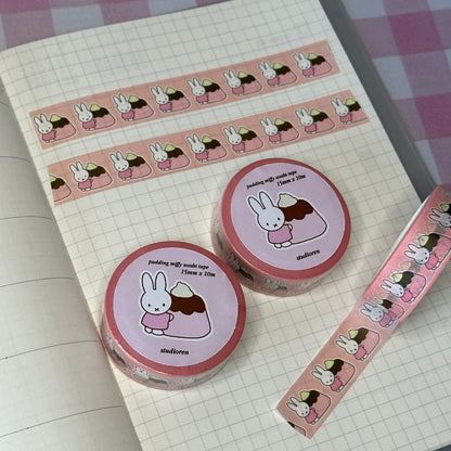 Miffy strawberry pudding washi tape