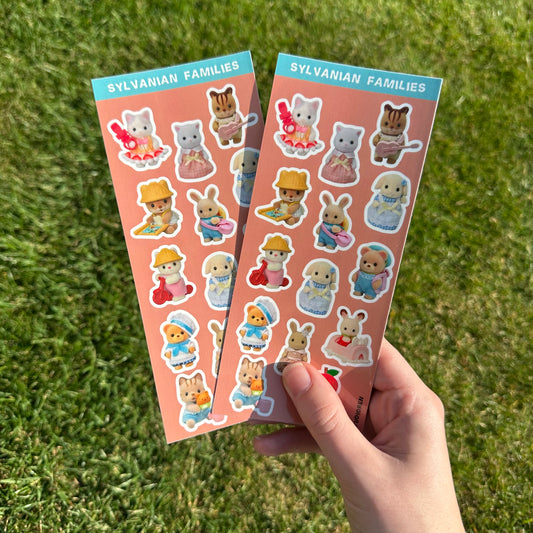 Sylvanian family glossy sticker sheets