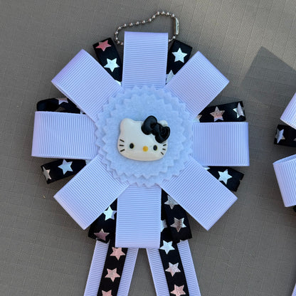 handmade hello kitty rosettes