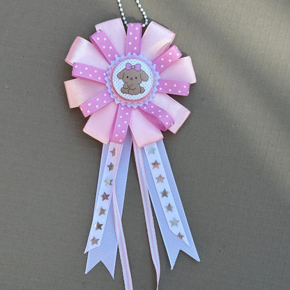 handmade poodle rosette