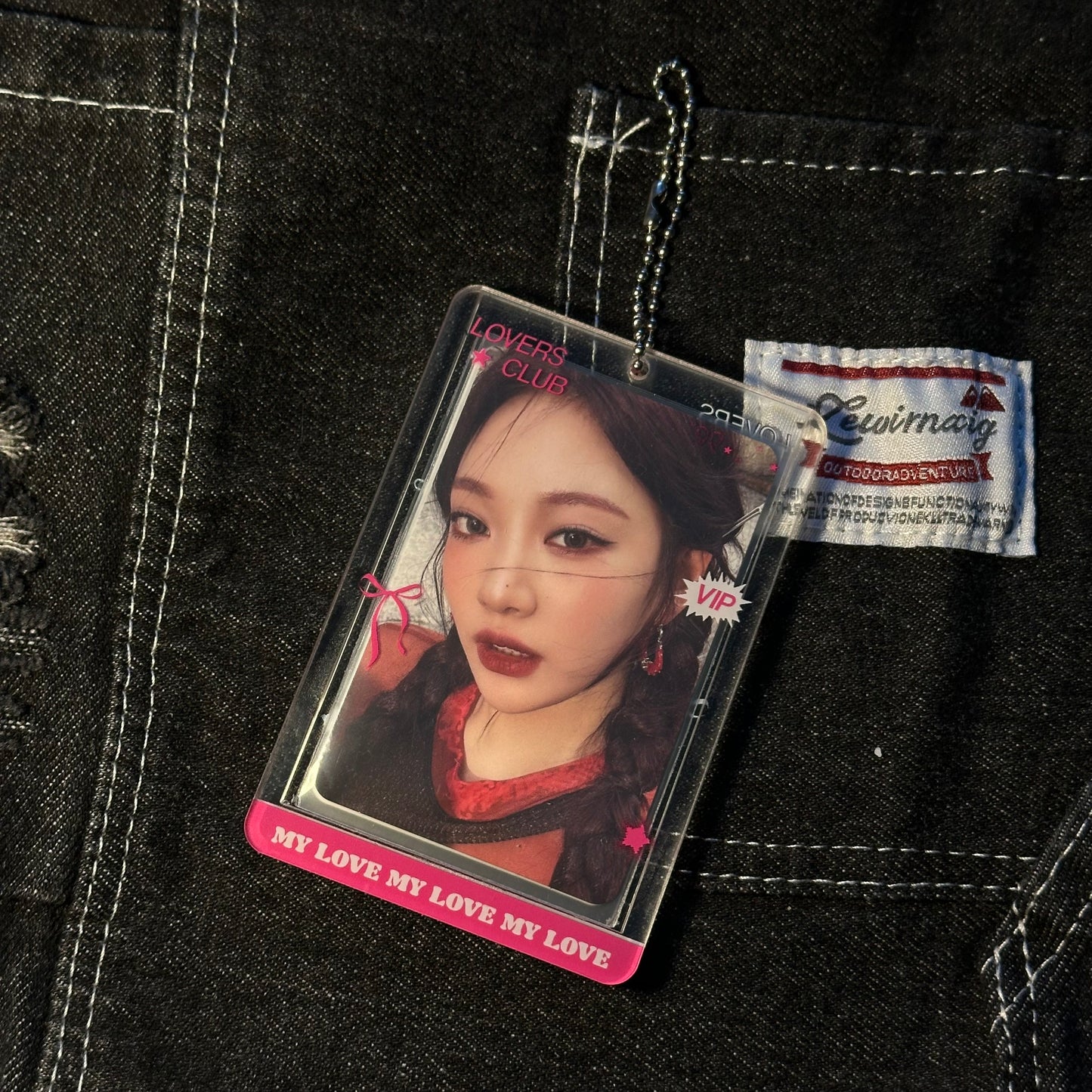 Lovers club transparent acrylic photocard holder