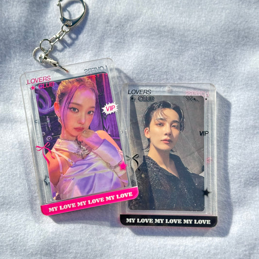 Lovers club transparent acrylic photocard holder