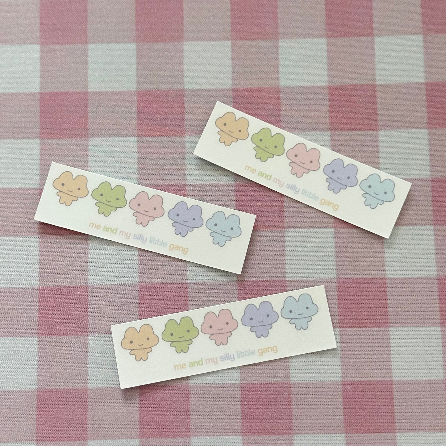 Silly little gang sticker flake