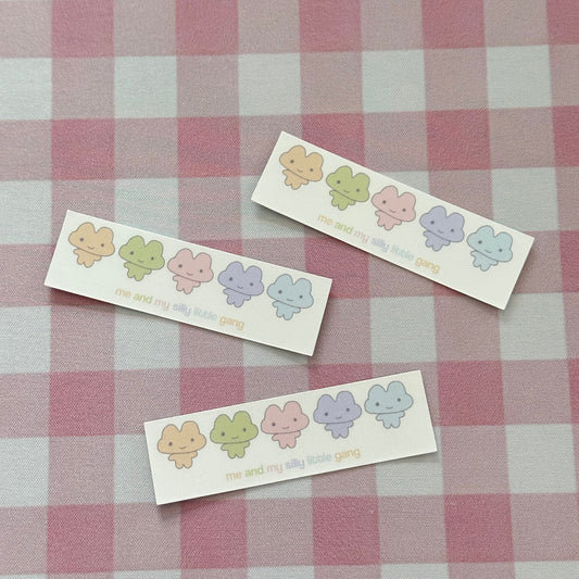 Silly little gang sticker flake