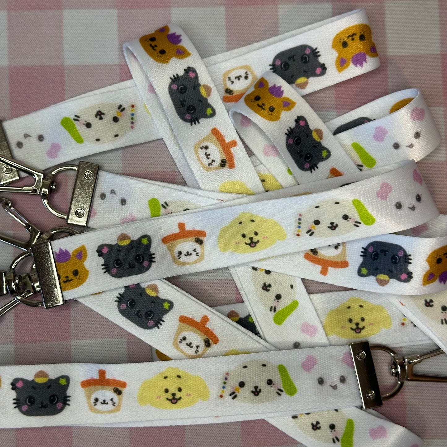 nct wish character lanyard keychain