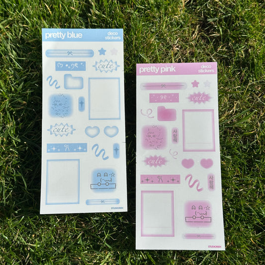 Korean deco sticker sheet