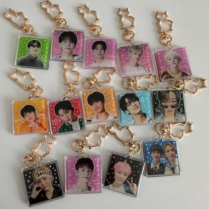 Seventeen square doodle keychains [SALE]