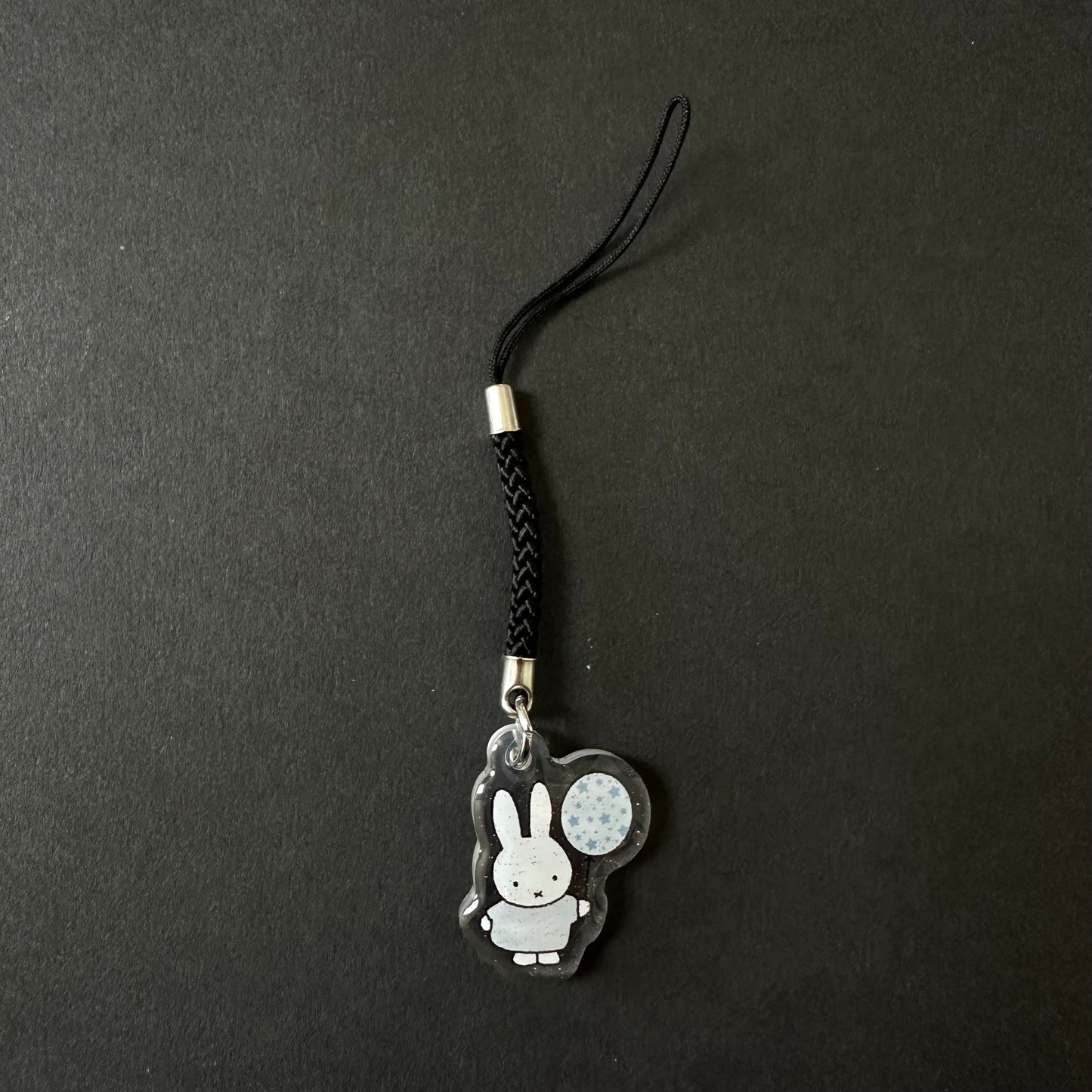 Smiski & miffy glittery phone charms / keychain