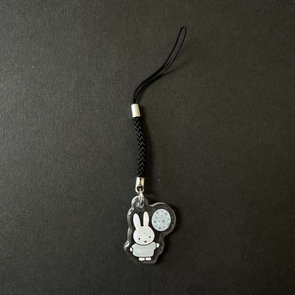 Smiski & miffy glittery phone charms / keychain