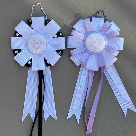 handmade music note rosettes