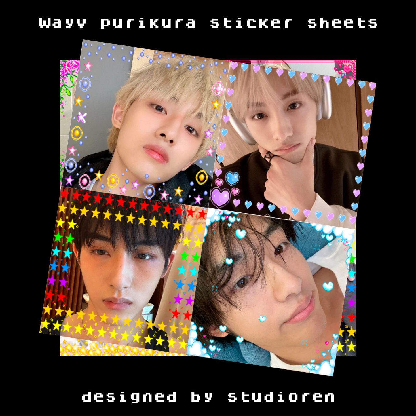 Wayv purikura sticker sheets