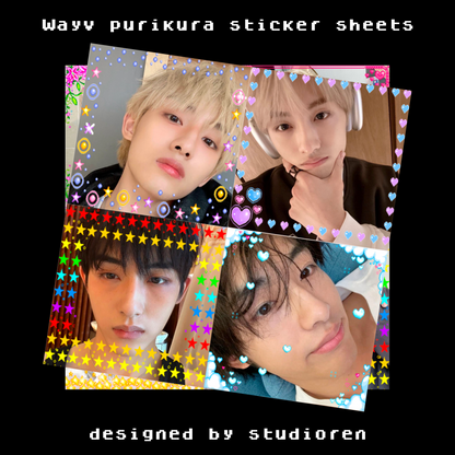Wayv purikura sticker sheets