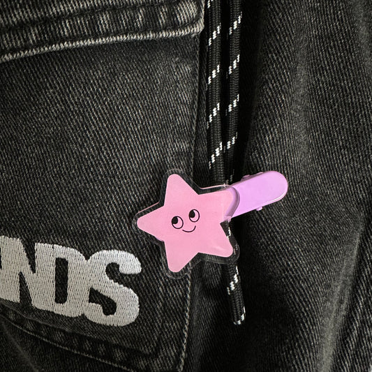 PREORDER nct 127 pink starfish hairclips